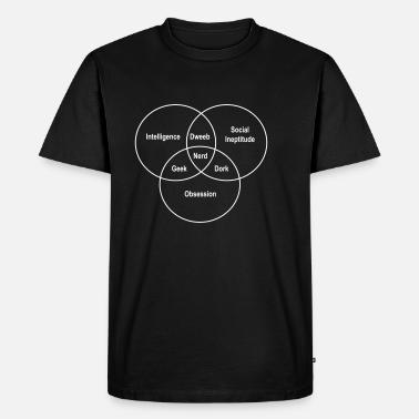 Nerd Geek Dork Dweeb Venn Diagram' Men's T-Shirt | Spreadshirt
