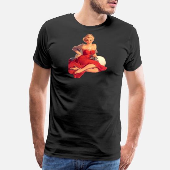 Glamour Cop Vintage Pin Up Mens T-Shirt