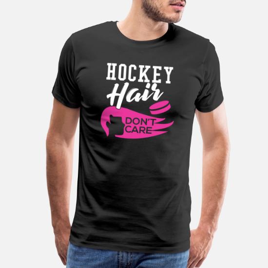 Hockey Hair Don T Care Men S Premium T Shirt Spreadshirt