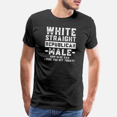 Proud White, straight, republican, male Men Shirt - Men’s Premium T-Shirt