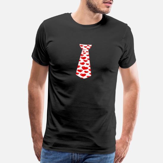 Red Hearts Tie for Valentine's Day Love Youth Kids T-Shirt