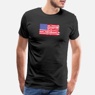 Shop American Flag Fishing T Shirts Online Spreadshirt