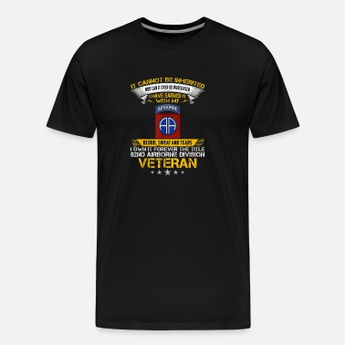 Forever The Title 82nd Airborne Division Veteran T-Shirt Vintage Men Gift Tee