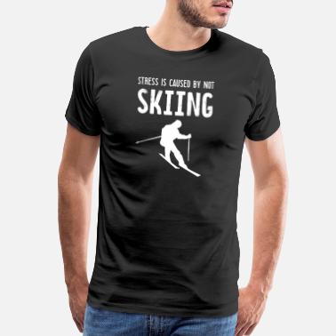 Skiing cool ski quote - Men’s Premium T-Shirt