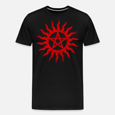 99 Volts Wicca Pentagram Circle Logo Mens Hoodie Sweat Shirt 