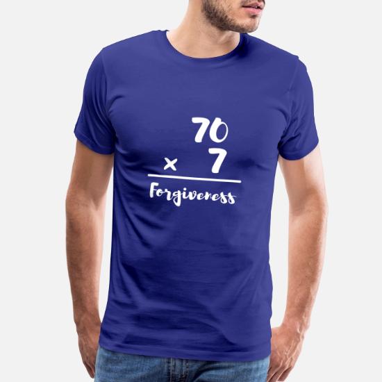Christian Forgiveness Bible Verse Seventy Times Men S Premium T Shirt Spreadshirt