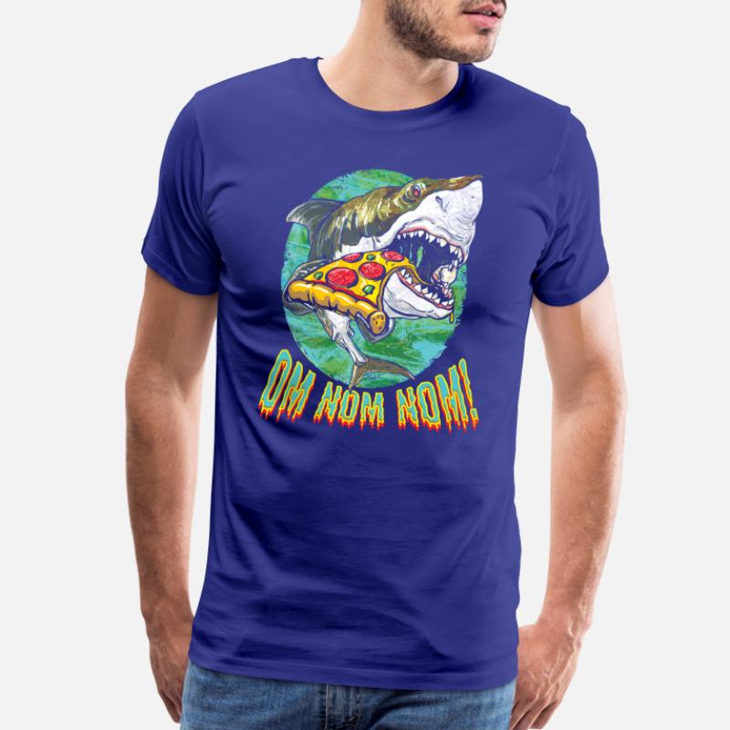 Premium T-shirt - Short Sleeve Unisex Surrounded by Sharks Shark Shirt Collection 2-sided