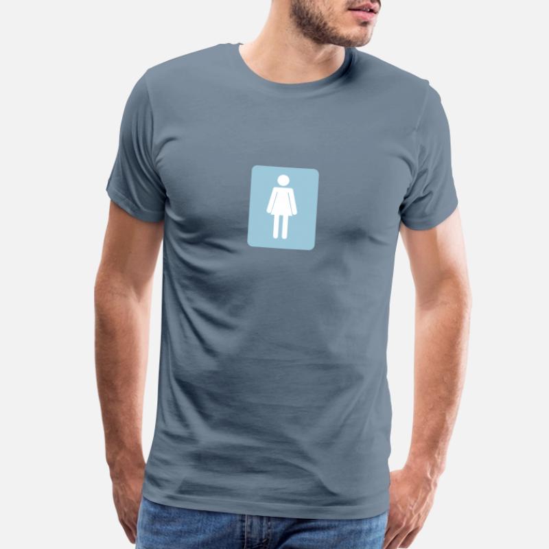 Shop Bathroom Sign T-Shirts online | Spreadshirt