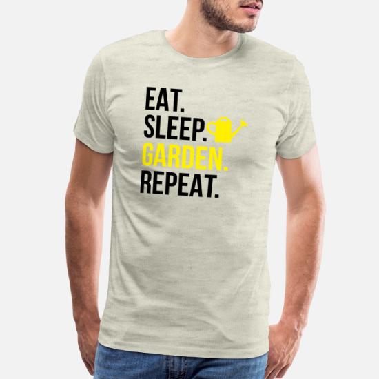 Allotment T-Shirt Eat Sleep Allotment Repeat  Gift Idea Present Garden Gardener 