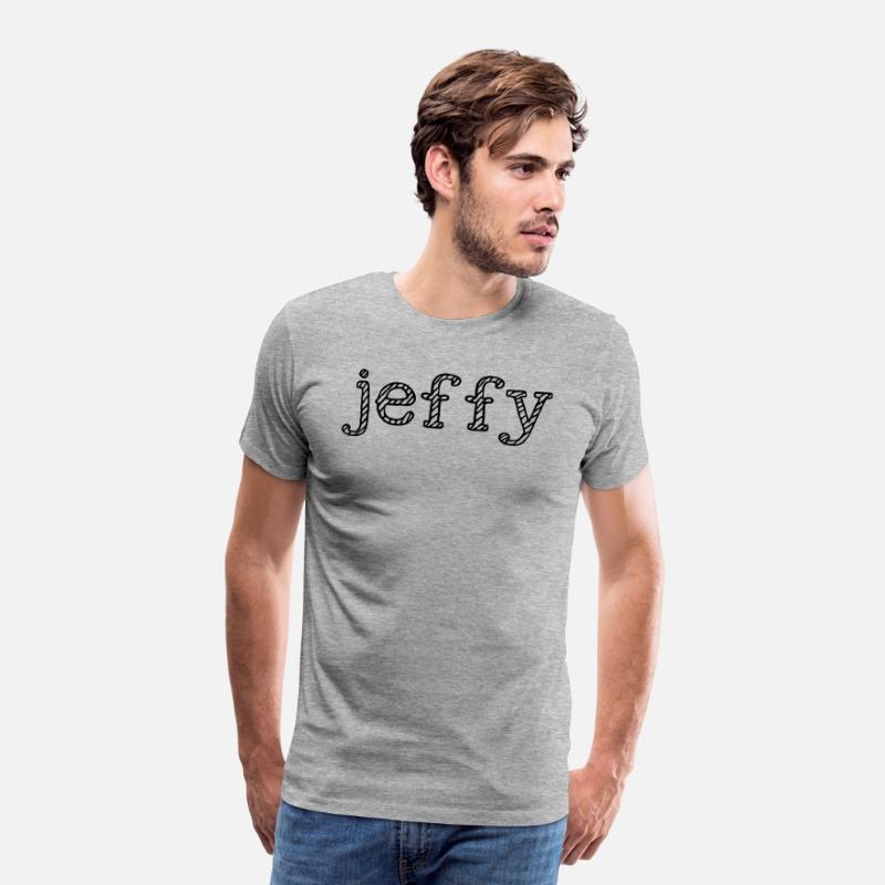 Jeffy Shirt Mens Premium T Shirt Heather Gray - 