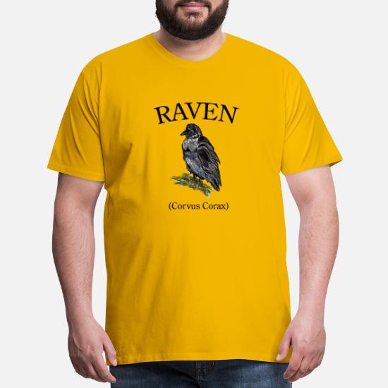 Crewneck S-3X  Bird Poe Vintage Animal Art Corvus Corax Raven Men's Sweatshirt 