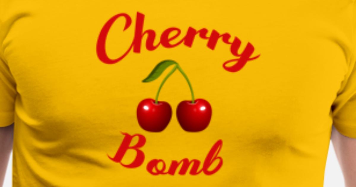 Cherry Bomb Retro Vintage 80s T-Shirt Gift Tee' Men's Premium T-Shirt | Spreadshirt