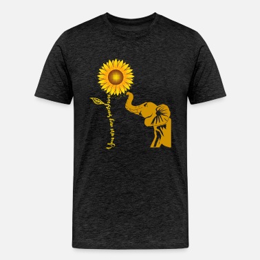 Positive Saying Shirts for Women Long Sleeve Sunflower Elephant Print Graphic Tees Faith Tops You are My Sunshine 