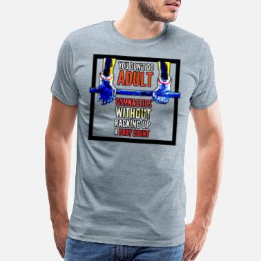 BOLD & CHEERFUL ADULT Gymnastics 3D 100% Cotton T-Shirt 