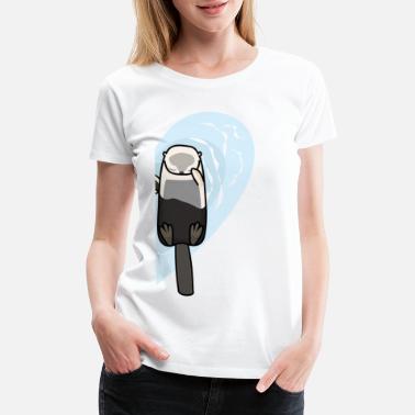 Femme Crazy Dog Tshirts Womens Hes My Otter Half Tshirt Cute Sea Otter Animal Valentines Day Tee