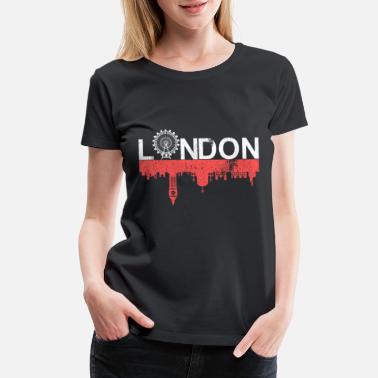 LONDON ENGLAND LONDON EYE DESIGN Unisexe Femmes Tops T-Shirts Tee