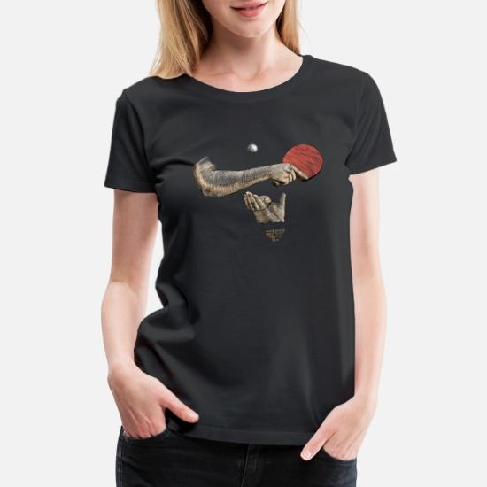 Ping Pong Womens Premium T Shirt Black