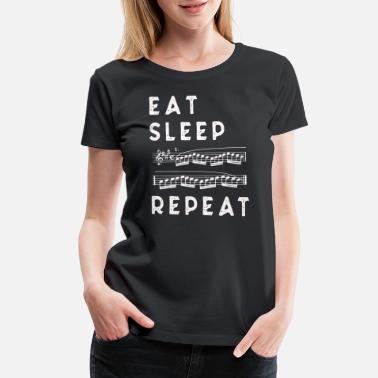 Violin EAT SLEEP PRACTICE REPEAT Violin - Women&#39;s Premium T-Shirt