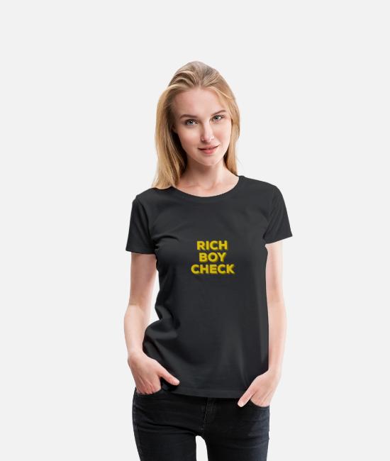 Rich Boy Check Women S Premium T Shirt Spreadshirt