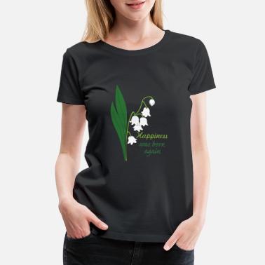 Cotton T-Shirt,Boho Herbs Lily Nature Fashion Personality Customization 