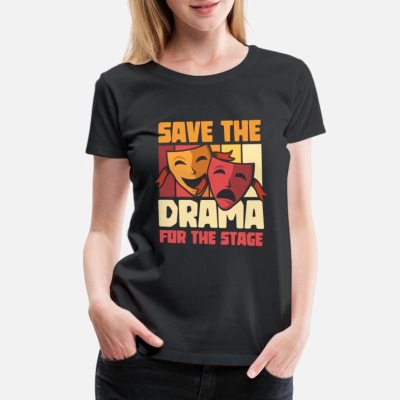 Drama Student T-Shirt Clothing Gender-Neutral Adult Clothing Tops & Tees T-shirts Drama Shirt Drama Gift Eat Sleep Drama Repeat T Shirt 