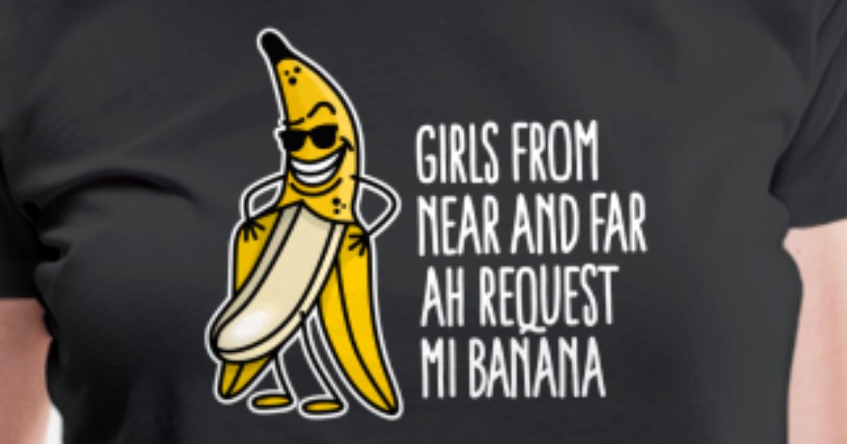 Flashing banana drop challenge banana song cartoon' Women's Premium T-Shirt  | Spreadshirt