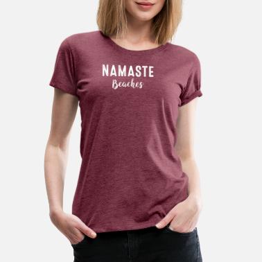 Yoga Lover Namaste beaches shirt Lotus Flower at the beach for men woman 