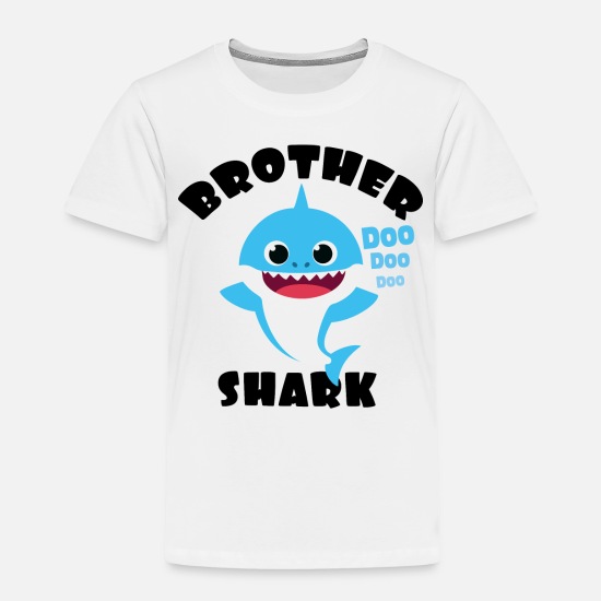 Brother Shark Doo Doo Gift for Big Brother Toddler Kids T-Shirt Tstars
