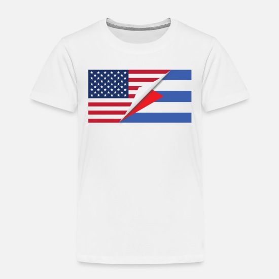 Cuban Heart Flag Kids Crewneck Long Sleeve Shirt T-Shirt for Toddlers 