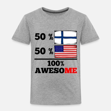 Details about   50% Finnish 50% American 100% Awesome Finland Flag Infant Toddler T-Shirt 