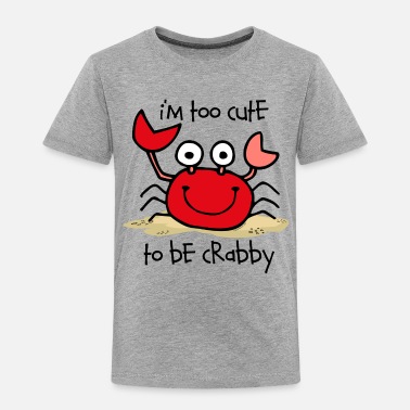 A Little Crabby Beach Fishing Attitude Crab Unisex Toddler Kids Youth T Shirt 