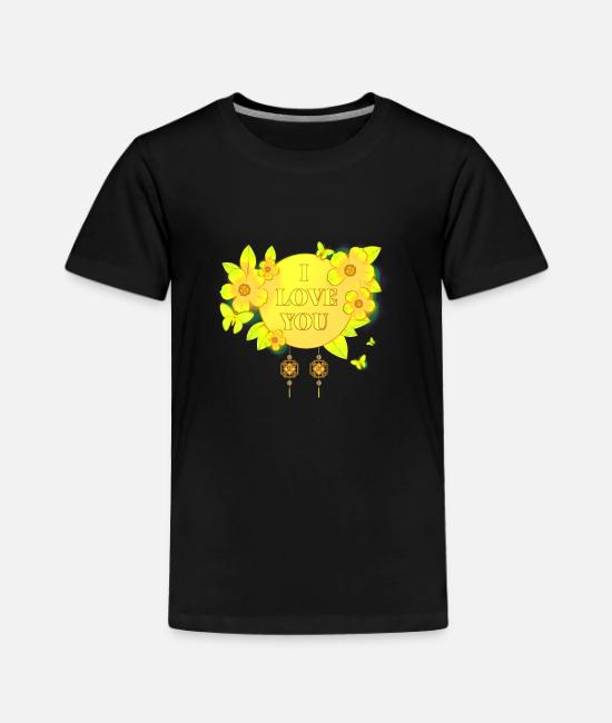 I Love You Flowers Valentine S Day Gift Cute Toddler Premium T Shirt Spreadshirt