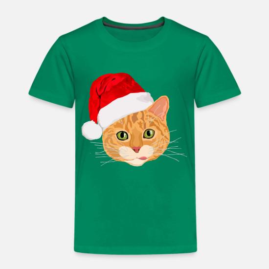 Cute Cat In Santa Hat Toddler Premium T Shirt Spreadshirt
