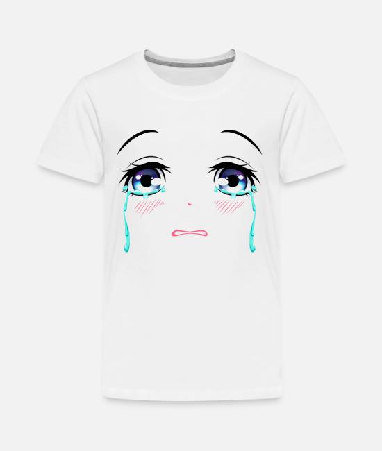 Crying Anime Eyes Sad Tears Emo Crybaby Kids Premium T Shirt Spreadshirt
