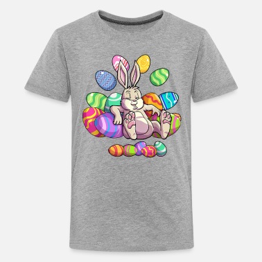 Easter Rabbit Bunny Face Funny Easter Kids Toddler Boys Girls T-Shirt 
