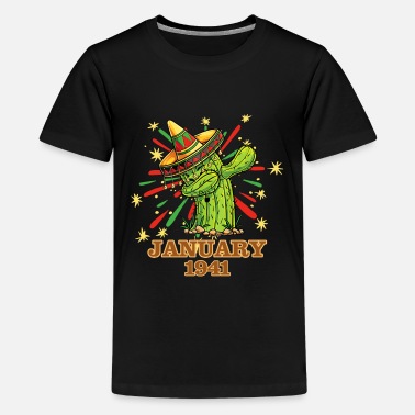 Teenager Dabbing Cactus Cinco De Mayo Mexican January 1941 - Kids&#39; Premium T-Shirt