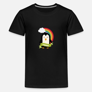 Animals Penguin Rainbow from Virginia S7g7n6 - Kids&#39; Premium T-Shirt