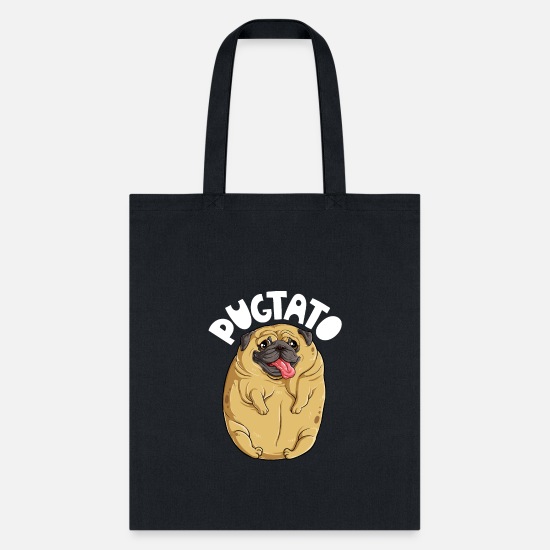 Funny Shopping Bag Crazy Pug Lady Birthday Xmas Pug Dog Lover Tote Bag