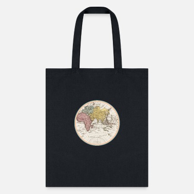 Stamp Vintage World Map Circular Shape - Tote Bag