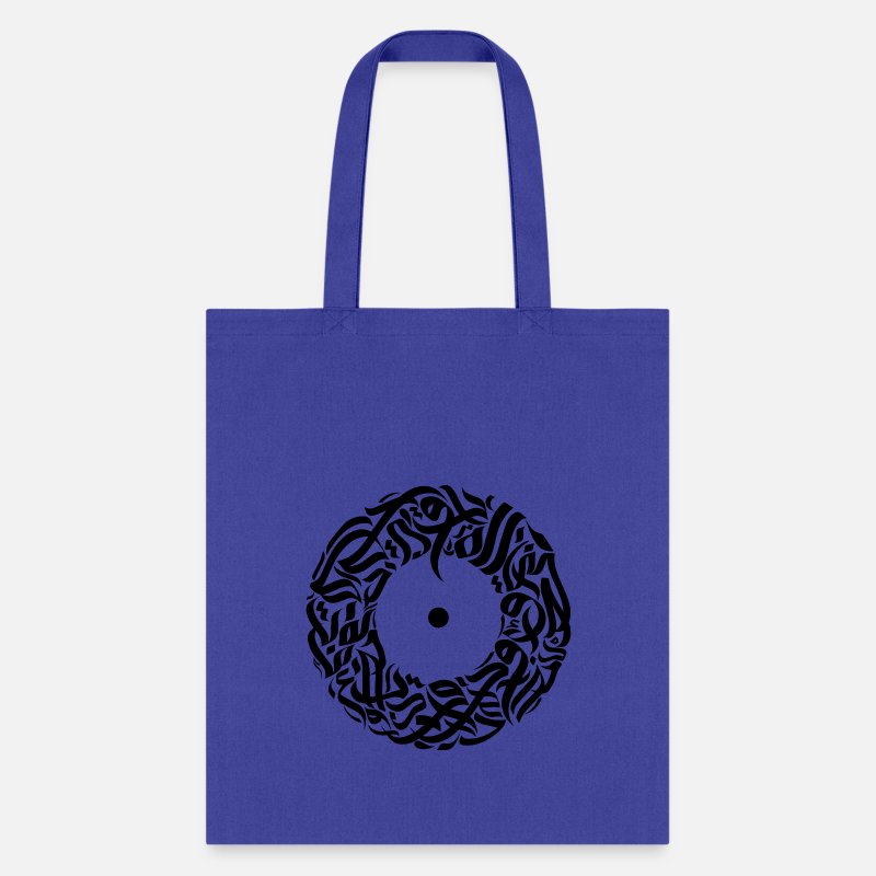 Personalise Name Tote Canvas Bags Arabic Fancy Writing Unique Shoppers Bag 