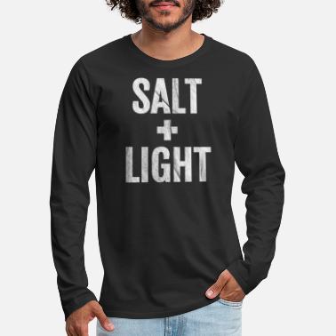 Salt Salt &amp; Light Cross Bible Christian Matt 513 17 - Men&#39;s Premium Longsleeve Shirt