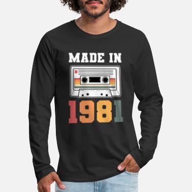 Birthday 1981 Made In 1981 - Men&#39;s Premium Longsleeve Shirt