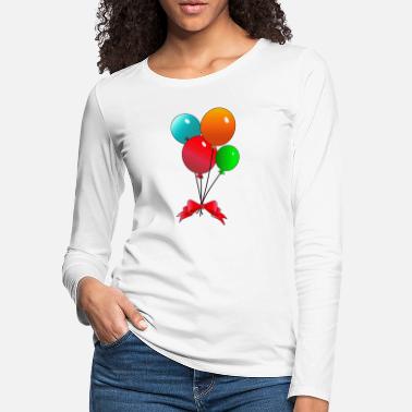 Birthday Balloons - Women&#39;s Premium Longsleeve Shirt