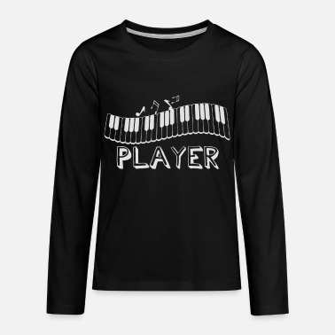 Music Music Piano Player Funny Music Gift - Kids&#39; Premium Longsleeve Shirt