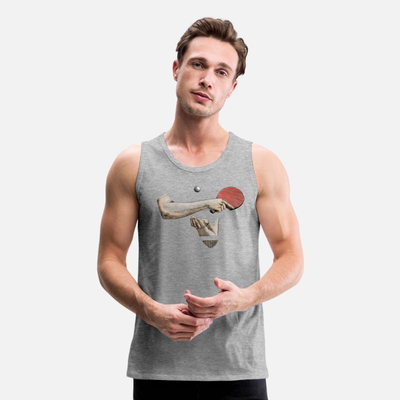 Ping Pong Mens Premium Tank Heather Gray