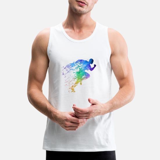 Mad Over Shirts 26.2 Because 26.3 Would Be Crazy Unisex Premium Tank Top 