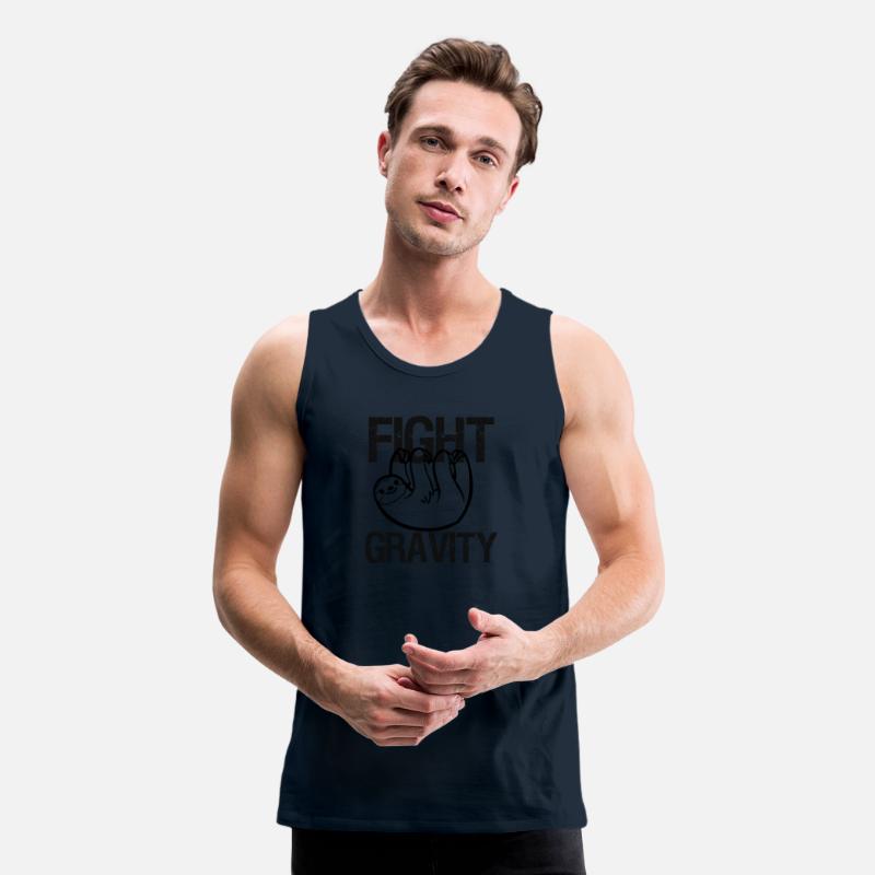 Gravity Is A Myth Climging Traveling Extreme Sports Mens Tank Top Sleeveless Shirt 