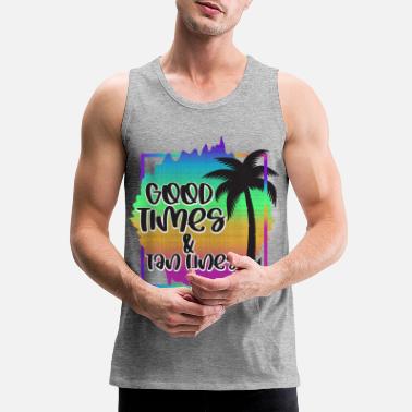 Paradise Beach Tropical Mens Sleeveless Shirt Hello Summer 