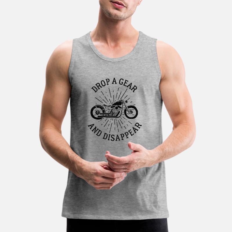 Vintage biker shirt Kleding Gender-neutrale kleding volwassenen Tops & T-shirts Tanktops Tanktops met print 