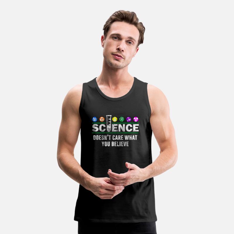 Oopp Jfhg Tank Tops Sleeveless T-Shirts Fit Mens Science Doesnt Care Want You Believe 